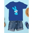 thumbnail image 3 of Cute Blue Bunny T-Shirt Juniors -Image by Shutterstock,  x-Small, 3 of 4