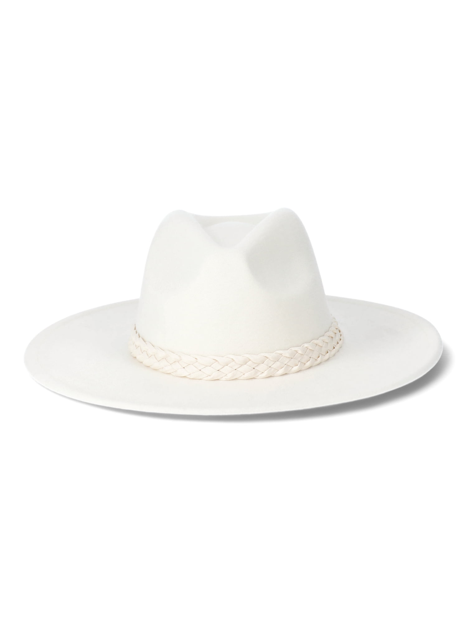 Time and Tru Women's Fedora Hat with Braided Band Trim