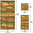 thumbnail image 2 of GZHJMY Bath Towel Sets for Bathroom Hand Towels Fingertip Towels Hamburger Fast Food 3 Piece Decorative Soft Cotton Absorbent, 2 of 6