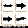 thumbnail image 2 of Solid Arrow Rounded Sharp Corners Crooked Double-Sided Rubber Stamp Set for Scrapbooking Crafting Stamping - Medium 1 Inch, 2 of 7