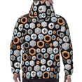 thumbnail image 7 of Uemuo Colorful Screws Pattern Men's Hoodie - Casual Pullover Hoodie with Kangaroo Pocket, Stylish Hooded Sweatshirt for Everyday Wear-Medium, 7 of 7