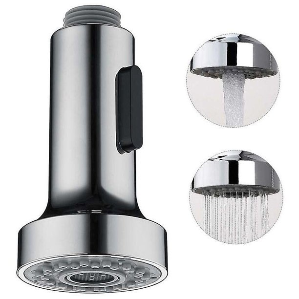 Cabezal rociador para grifo de cocina, cabezal rociador de 2 modos, cabezal rociador para grifo de cocina, cabezal rociador de repuesto para grifo mezclador de cocina extraíble, cromado, G1/2"