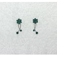 thumbnail image 4 of Faship Gorgeous Green Rhinestone Crystal Floral Necklace Earrings Set, 4 of 5