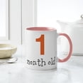 thumbnail image 4 of CafePress - 1 Month Old Mug - 11 oz Ceramic Mug - Novelty Coffee Tea Cup, 4 of 4