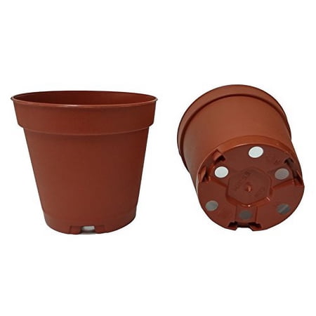 40 NEW 2 Inch Plastic Nursery Pots ~ Pots ARE 2 Inch Round At the Top and 1.9 Inch Deep Color: Terracotta