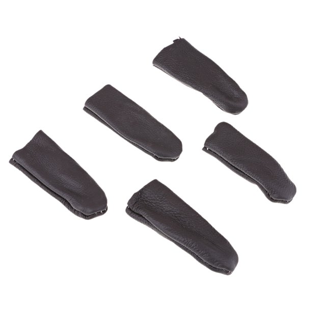 5pcs aguja de fieltrar protectores de dedo de cuero herramientas protectores de dedos al azar 2 Sunnimix Protectores para los dedos
