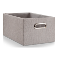 thumbnail image 1 of Bouclair Grey Storage Basket Small, 1 of 2