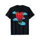 thumbnail image 2 of Romantic Love Heart Print Men's T-Shirt - 100% Cotton, Short Sleeve, Crew Neck | Perfect for ValentiCamisetas para mujer, lindas camisetas con estampado gráfico, de manga corta, estilo casual, para ve, 2 of 6