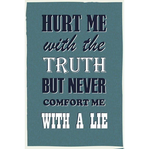Ezposterprints Motivational Inspirational Posters for Home Office School Classroom Kidsroom - Motivational Quotes Poster Printing - Wall Art Print - 'TRUTH-LIE' - 12X18 inches
