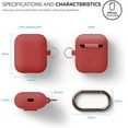 thumbnail image 6 of elago Silicone Case with Keychain Designed for Apple AirPods Case [Red], 6 of 6