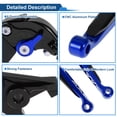 thumbnail image 4 of Short Long Brake Clutch Levers for Kawasaki ER-5 2004-2005 Adjustable Motorcycle Handlebar Brake Lever Aluminum Alloy Black Handle Blue End, 4 of 6