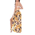 thumbnail image 3 of Women Sarong Wraps Art Leopard Pattern Swimsuit Beach Pareo Bikini Coverups Skirt M, 3 of 7