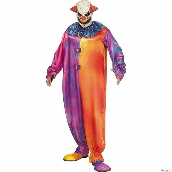 Adults Tie-Die Clown Jumpsuit Costume - One Size