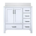thumbnail image 3 of Big Sur 36 in W x 22 in D Left Offset White Single Bath Vanity and White Quartz Top, 3 of 9