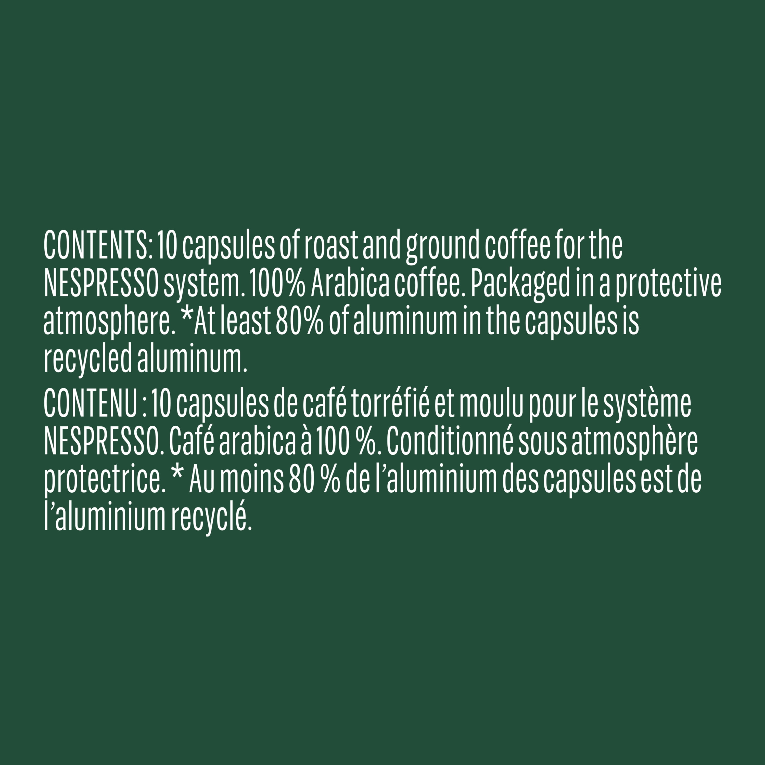 Starbucks Espresso Roast, NESPRESSO Coffee Pods, Original Line, Bold Dark Roast