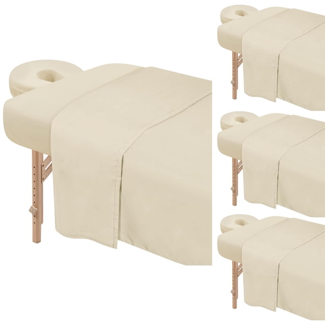 Juego de sábanas para mesa de masaje Bavlesfuire Premium de microfibra x4