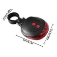 thumbnail image 3 of NARABB 5LED Bicycle Riding Equipment Flash 7 Mode Line Taillights For Outdoor Cycling, 3 of 9