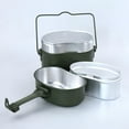 thumbnail image 2 of 1* - Camping Mess Kits Hiking Cookware Army Mess Kit Military Cook Mess Kits, 2 of 10