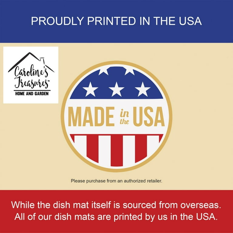 Tapis De Séchage De Vaisselle Caroline's Treasures 14 X 21