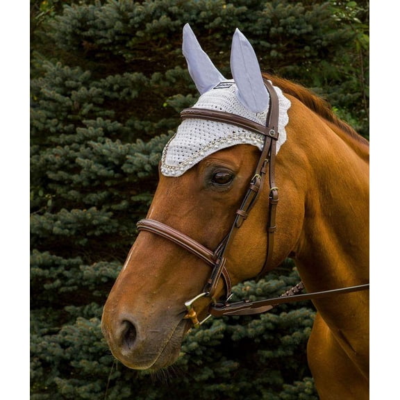 Equine Couture Fly Bonnet with Pearls and Crystals New