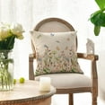thumbnail image 4 of Spring Wildflowers Throw Pillow Covers Set of 2, 18 x 18 Inch Flower Holiday Cushion Case Decoration for Sofa Couch, 4 of 6