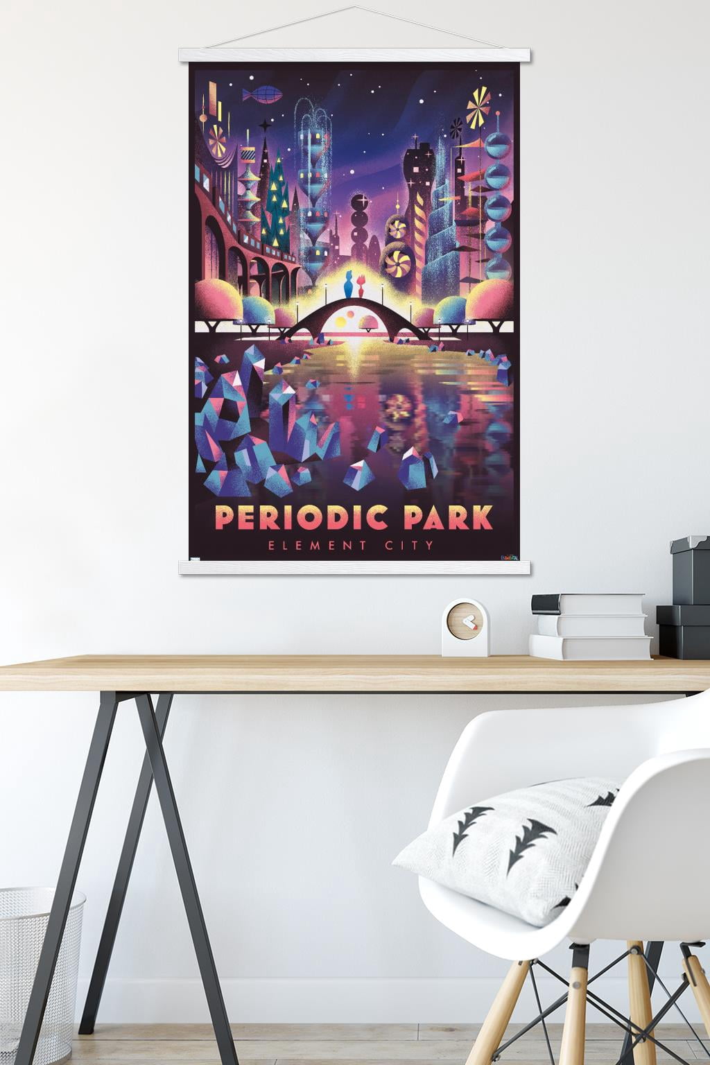Disney Pixar Elemental - Periodic Park Wall Poster with Magnetic Frame, 22.375" x 34"