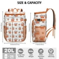 thumbnail image 3 of Camping Cooler Backpack 26 Cans,Insulated Backpack Insulated Leak Proof Travel Cooler Bag Waterproof Lunch Picnic Beach Work Trip Thermal Bag Drink Beverage Beer Bag Cooler Marine Adorable Crab, 3 of 6