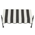 thumbnail image 3 of Awntech 3.38 Ft New Orleans Fixed Awning Canopy with Spear Arms (40.5in x 24in x 16in), Black/White Stripe, 3 of 3