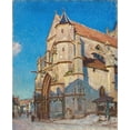 thumbnail image 3 of Alfred Sisley 20x24 Black Modern Framed Museum Art Print Titled - The Church of Moret (Le Soir) (1894), 3 of 5