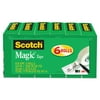 Scotch, MMM8106PK, 3/4"W Magic Tape, 6 / Pack, Matte Clear