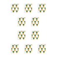thumbnail image 1 of Wosthever Paño de limpieza de cocina Tazones Toalla de Platos Trapo de Paños de platos absorbentes para el hogar con patrones encantadores Piña 10Conjunto, 1 of 6