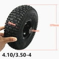 thumbnail image 1 of Pneu Gonflable 10 Pouces 4.10/3.50-4 pour Scooter Électrique de Mobilité, 1 of 9
