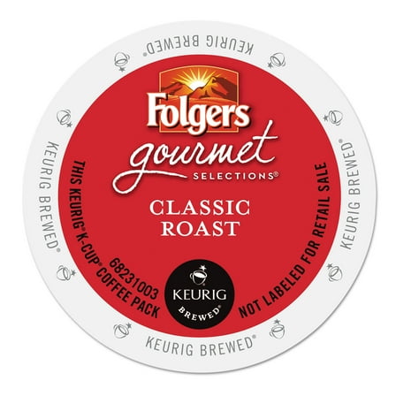 Folgers Gourmet Selections Classic Roast Coffee, K-Cup Portion Pack for Keurig Brewers (24 Count)