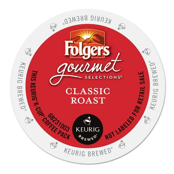 Folgers Gourmet Selections Classic Roast Coffee, K-Cup Portion Pack for Keurig Brewers (24 Count)