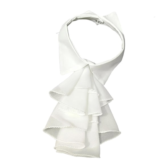 Removable Shirt Collar Elegant Layered Ruffled Front Layering Faux Collar Insert for Womens Victorian Casual Outfit