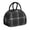 Black and White, variant on Rainbow Checkered Pattern Insulated Lunch Bag,Leakproof Large Capacity Lunch Box for Work,Picnic or Travel,11.4 X 6.7 X 8.3 Inches