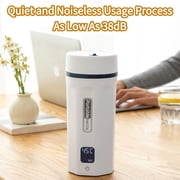 Portable Electric Kettle, 550ML 304 Stainless Steel Travel Water Boiler with 6 Temp Control, Fast Boil, Quiet & 24H Keep Warm