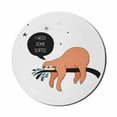 thumbnail image 1 of Animal Mouse Pad for Computers, Australian Bear Type Lazy Shy Smiling Animal Sloth Cartoon Image Art, Round Non-Slip Thick Rubber Modern Gaming Mousepad, 8" Round, Multicolor, by Ambesonne, 1 of 2