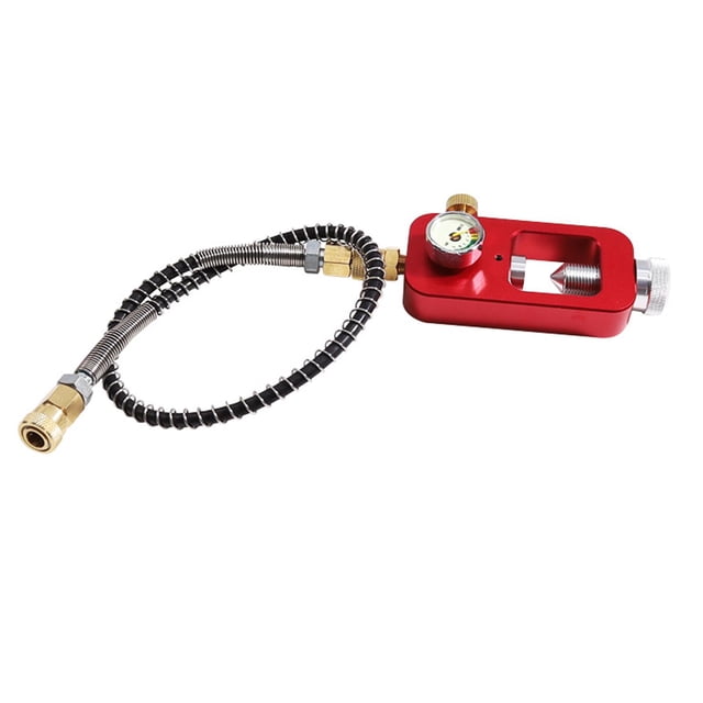 Scuba Adapter 4500PSI High Pressure with Hose Filling Adapter 24inch Diameter 6mm , Red