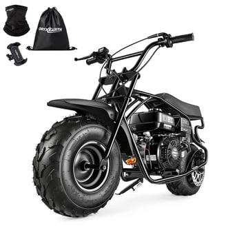 99cc Dirt Bike, Gas Powered, 4-Stroke with LED Headlight, 25MPH