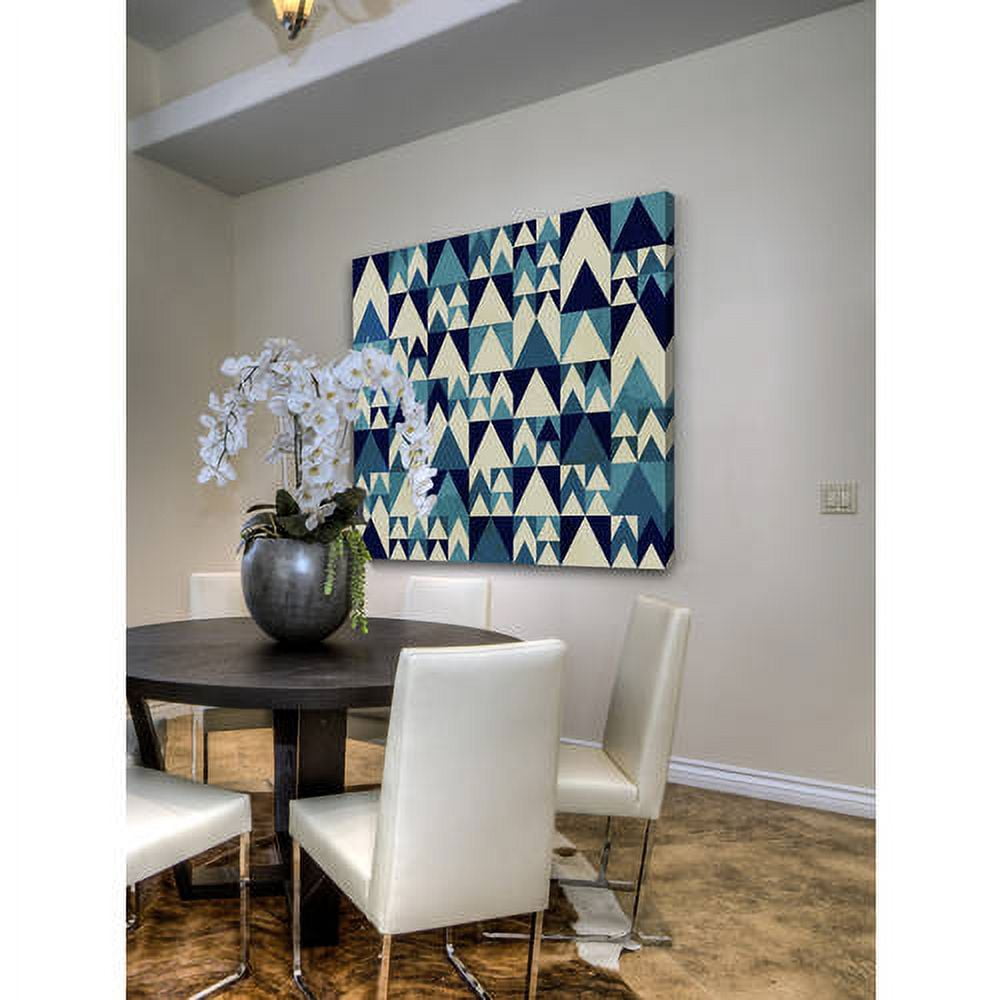 "Blue Invasion" Painting Print on Wrapped Canvas