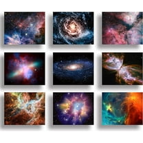 Universe Starry Sky Wall Art Outer Space Nebula Galaxy Canvas Decoration Painting，for Bedroom, Lvingroom, Bathroom Decor ，Posters for Kids, Boys or Girls Room（Only canvas）