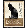 thumbnail image 3 of Gango Home Decor Lovely Le Chat & El Gato Cat Coffee Espresso Signs; Two 11x14in Hand-Stretched Canvases, 3 of 6