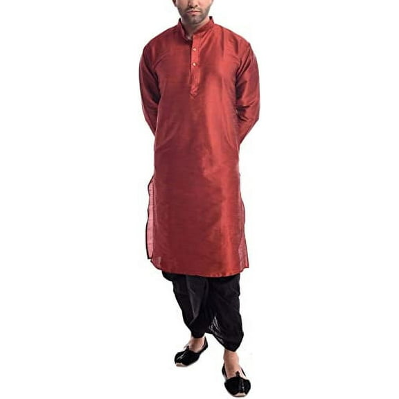 Royal Kurta Mens Silk Blend Dhoti Kurta