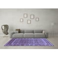 thumbnail image 3 of Ahgly Company Machine Washable Indoor Rectangle Oriental Blue Traditional Area Rugs, 7' x 9', 3 of 4