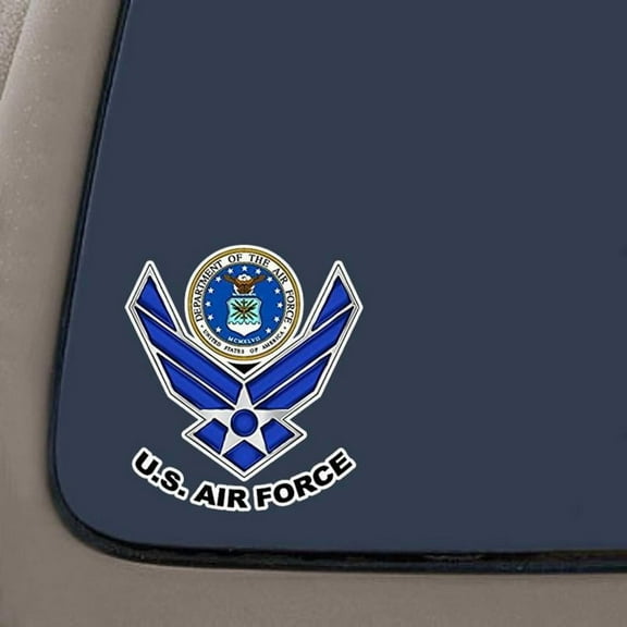 USAF United States Air Force Decal Sticker | 5.5-Inches By 5-Inches | Car Truck Van SUV Laptop Macbook Wall Decals