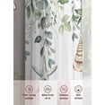 thumbnail image 6 of Green Coastal Sheer Curtains 72 Inch Length 2 Panels Set for Living Room/Bedroom, Eucalyptus Leaves Summer Beach Starfish Curtain Sheers Drapes Rod Pocket Curtains Window Treatment Set 52''x72''x2, 6 of 7