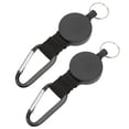 thumbnail image 4 of Porte-clés Rétractable Extérieur, 2Pcs Rétractable Tirer Porte-Clés Boucle Mousqueton Forte Usure Portable Résistant pour la Maison de Type Quotidien A 0.7mm, Type B 1mm, 4 of 8