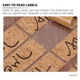 thumbnail image 2 of 24 Sheets Blank Cork Labels Water Resistant Bottle Labels Household Box Stickers Goods Category, 2 of 8