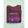thumbnail image 3 of Flying 3D Smiles Techno Style Sweatshirt Women -Image by Shutterstock, Female Small, 3 of 4